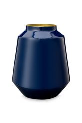 Vase-medium-dark-blue-metal-royal-pip-studio-24x29-cm