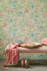 wallpaper-non-woven-vinyl-flowers-green-pip-studio-good-evening