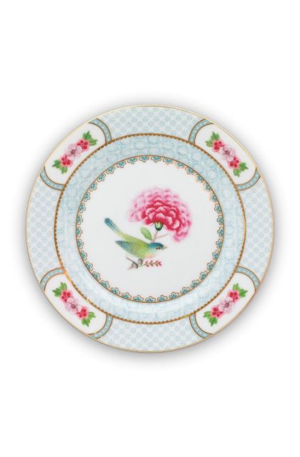 pastry-plate-white-flower-birds-print-blushing-birds-pip-studio-17-cm