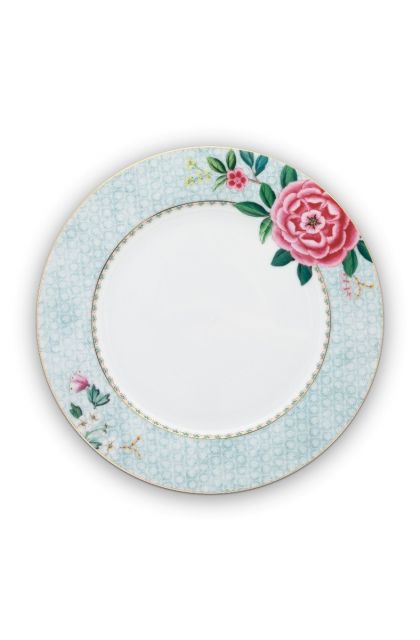 diner-bord-wit-bloemen-print-blushing-birds-pip-studio-260-ml