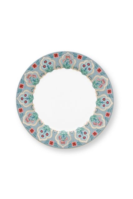 ontbijtbord-flower-festival-licht-blauw-bloemen-print-pip-studio-21-cm