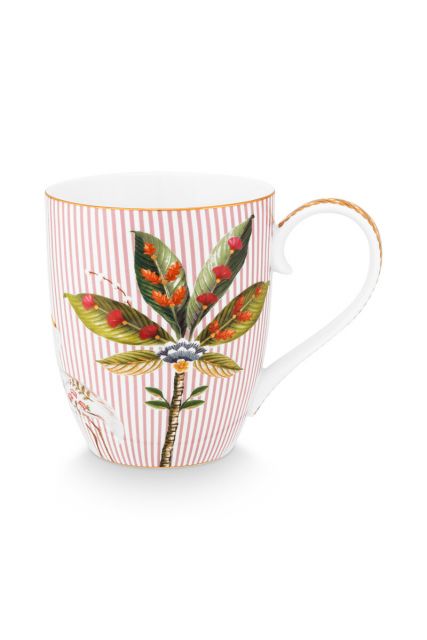 mug-la-majorelle-pink-XL-botanical-print-pip-studio-450-ml