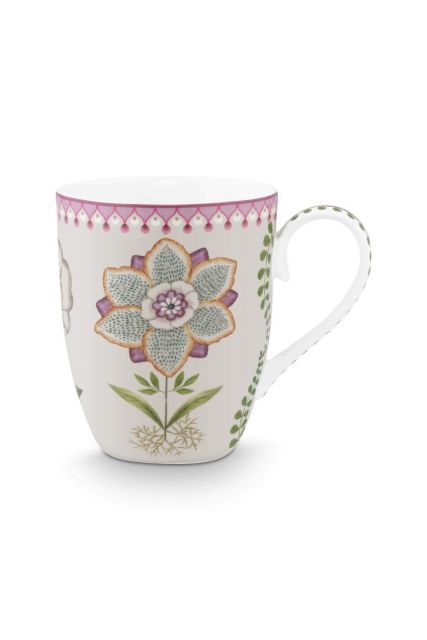 mug-large-lily-lotus-off-white-350ml-flower-porcelain-pip-studio