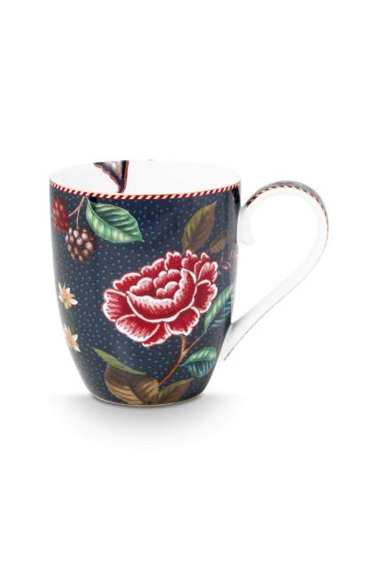 Pip-Studio-Mug-XL-Flower-Blues-Blue