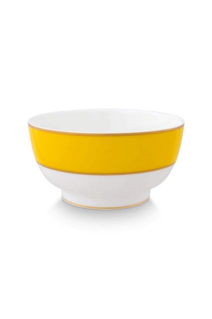 bowl-pip-chique-gold-yellow-18cm-bone-china-porcelain-pip-studio