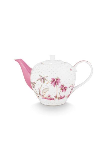 Pip-Studio-Tea-Pot-Jolie-Dots-Gold-Pink