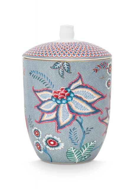 voorraadpot-flower-festival-licht-blauw-bloemen-print-pip-studio-1,5-liter