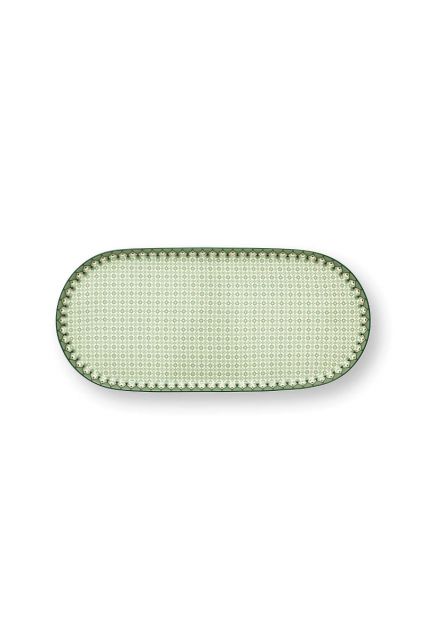 Pip-Studio-Plate-Sugar-and-Creamer-Lily&Lotus-Tiles-Light-Green