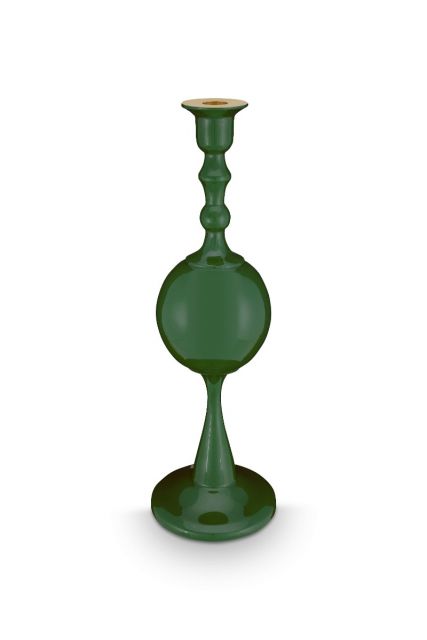 Pip-Studio-Metalen-Kandelaar-Bol-Medium-Groen-37cm
