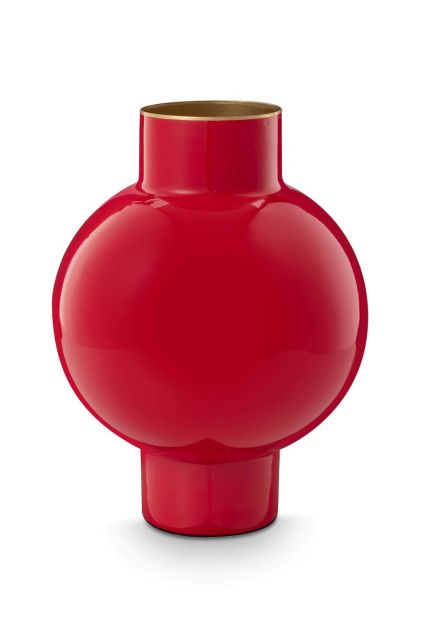 Pip-Studio-Vase-Metal-Small-Red-18x24cm