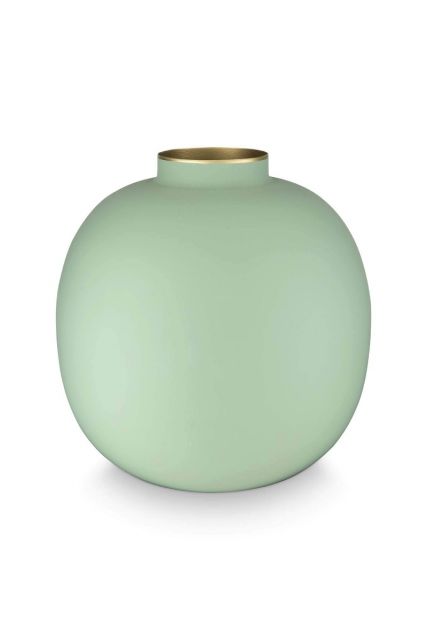 Pip-Studio-Vase-Metal-Matt-Bright-Green-23cm