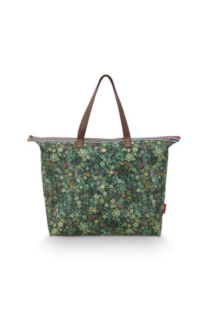 tragetasche-grün-blumen-drucken-pip-studio-tutti-i-fiori-taschen