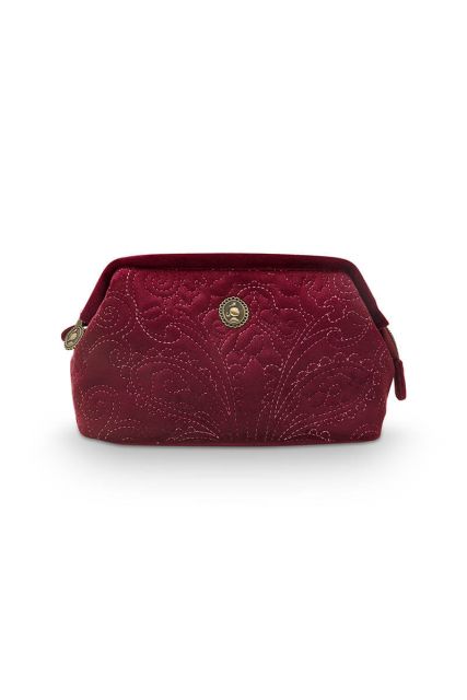 toilettas-buidel-klein-rood-quiltey-days-velvet-19x12x8.5-cm