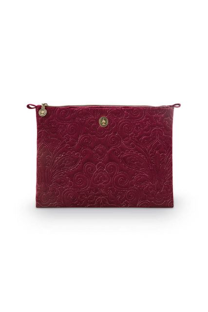 toilettas-valk-klein-rood-quiltey-days-velvet-30x22x1-cm