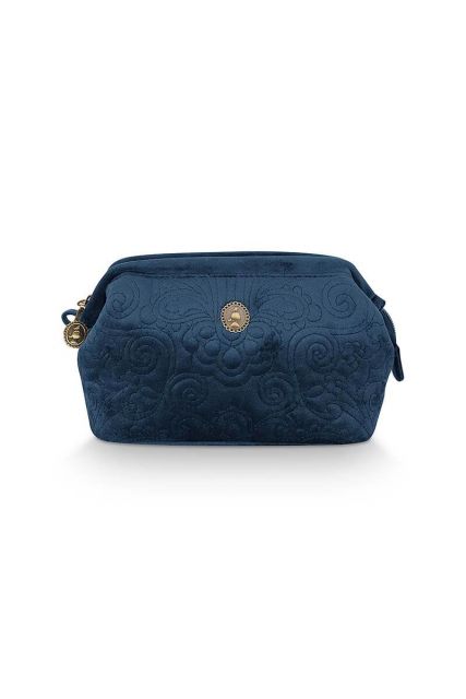 toilettas-portemonnee-klein-velvet-quiltey-days-blauw-19x12x8.5-cm-pip-studio-velvet