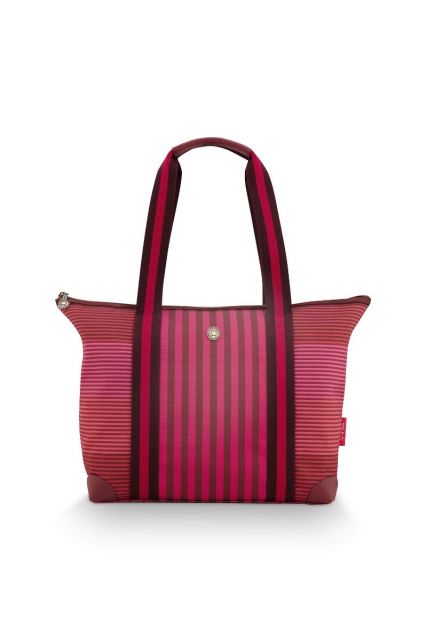 Pip-Studio-Tilda-Tote-Bag-Medium-Streep-Roze