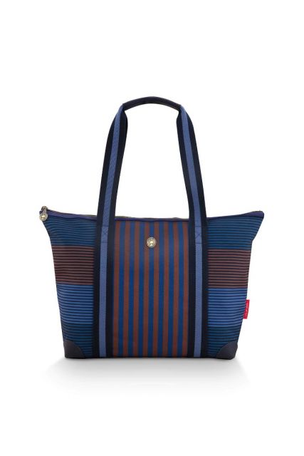 Pip-Studio-Tilda-Tote-Bag-Medium-Streep-Blauw