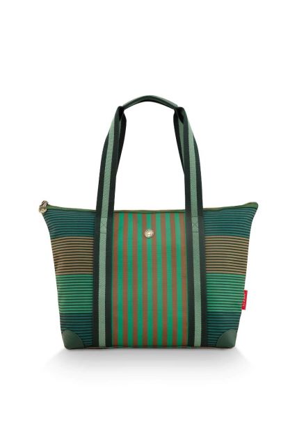 Pip-Studio-Tilda-Tote-Bag-Medium-Streep-Groen