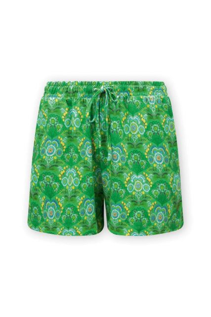 Pip-Studio-Korte-Broek-Fiesta-de-Flamencos-Groen-Damesmode