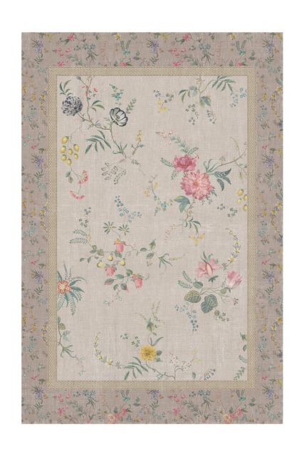 vloerkleed-bloemen-khaki-fleur-grandeur-by-pip-studio-khaki-155x230-185x275-200x300