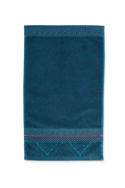 Gästetuch-dunkel-blau-blumen-30x50-soft-zellige-pip-studio-baumwolle-velours-frottier