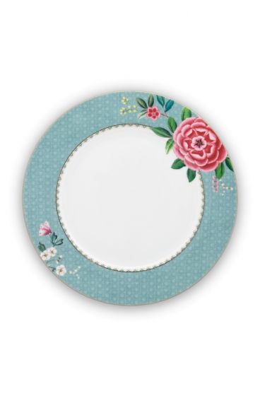 dinner-plate-blue-flower-print-blushing-birds-pip-studio-260-ml