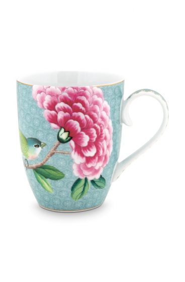 becher-groß-blau-blumen-vögel-drunken-blushing-birds-pip-studio-350-ml