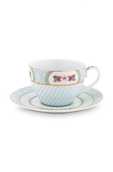 cappuccino-cup-&-saucer-white-botanical-print-blushing-birds-pip-studio-280-ml