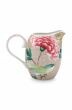 milk-jug-small-khaki-flower-print-blushing-birds-pip-studio-250-ml