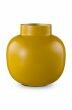 Vase-rund-gelb-kugel-metall-pip-studio-25-cm