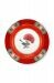 Blushing Birds Pastry Plate Red 17 cm