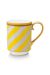Pip Chique Stripes Mug Large Yellow 350ml