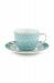 Blushing Birds Espresso Cup & Saucer blue