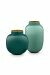 Mini-vase-set-blau-dunkel-grün-runden-metall-Wohnaccessoires-pip-studio-10-&-14-cm