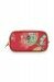 Cosmetic Bag Square Small Jambo Flower Red