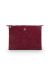 Cosmetic Flat Pouch Large Velvet Quiltey Days Red
