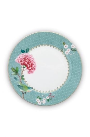 Blushing Birds Breakfast Plate blue 21 cm