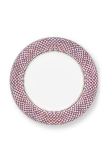 dinner-plate-flower-festival-light-blue-red-details-floral-print-pip-studio-26,5-cm