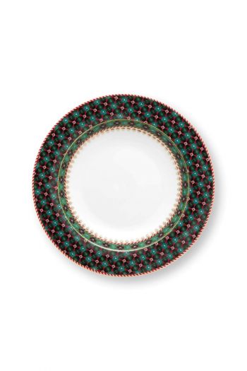 Pip-Studio-Deep-Plate-Clover-Green-21.5cm