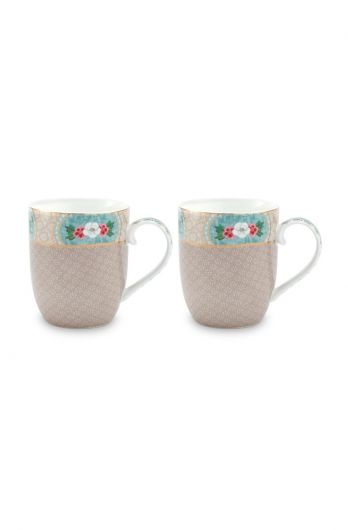 mugs-small-set-of-2-khaki-botanical-print-blushing-birds-pip-studio-145-ml