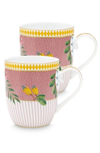 Becher-klein-set/2-145-ml-rosa-goldene-details-la-majorelle-pip-studio