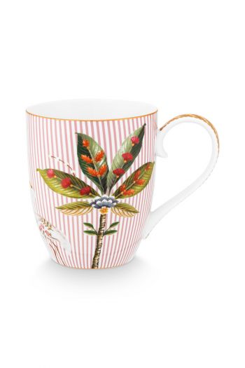 tasse-la-majorelle-rosa-XL-botanische-drucken-pip-studio-450-ml