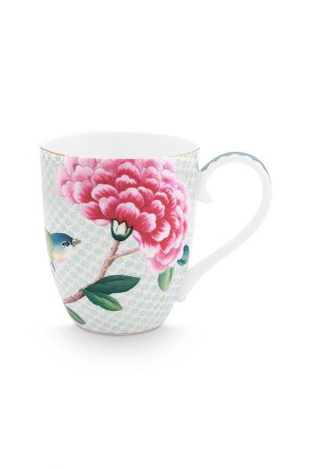 tasse-xl-blushing-birds-weiss-450-ml-blumen-vögel-porzellan-pip-studio