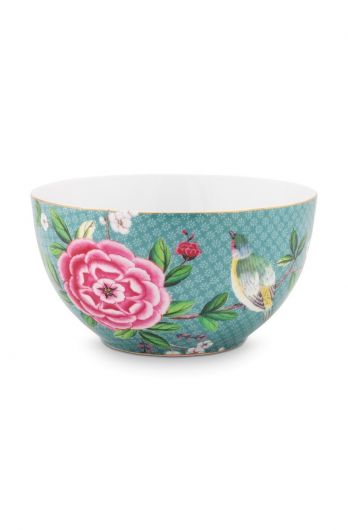 Schale-blushing-birds-blau-blumen-goldene-details-15-cm-pip-studio-51.003.116