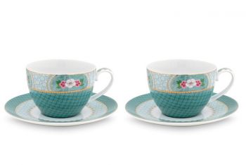 cappuccino-tasse-&-undertasse-eindstellen-von-2-blau-botanische-drunken-blushing-birds-pip-studio-280-ml