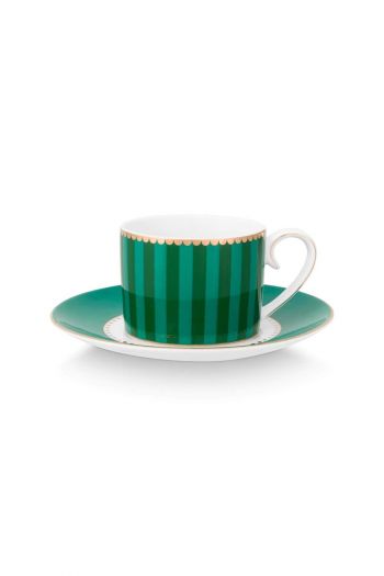 love-birds-espresso-cup-saucer-green-stripes-porecelain-pip-studio