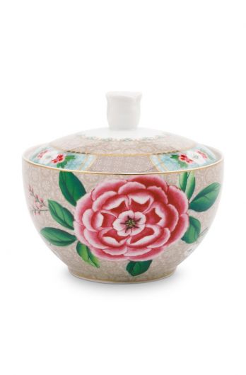 sugar-bowl-khaki-flower-print-blushing-birds-pip-studio-300-ml