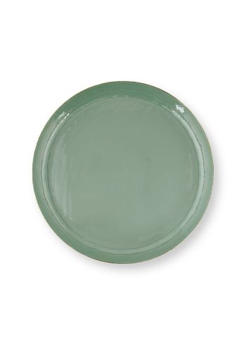 tray-metal-green-round-pip-studio-home-decor-40-cm