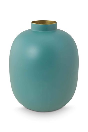 Metall-Vase-Matte-Hellblau-32cm-pip-studio