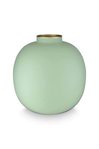 Pip-Studio-Vase-Metal-Matt-Bright-Green-23cm